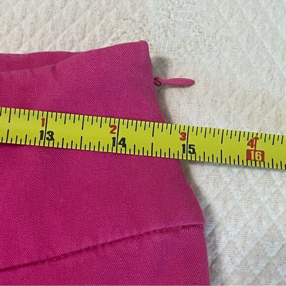 Boston Proper Fuchsia Pink Capri's Side Zip Stretch Size 6 - Picture 3 of 8